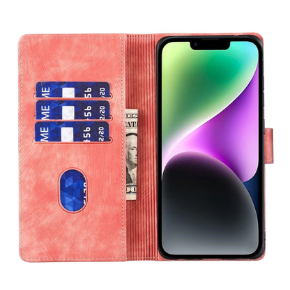 Pen Heart Cat Embossed Leather Phone Case, For iPhone 14 Plus, For iPhone 14, For iPhone 14 Pro, For iPhone 14 Pro Max