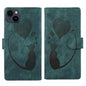 Pen Heart Cat Embossed Leather Phone Case, For iPhone 14 Plus, For iPhone 14, For iPhone 14 Pro, For iPhone 14 Pro Max