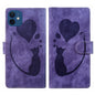 Pen Heart Cat Embossed Leather Phone Case, For iPhone 13 mini, For iPhone 12, For iPhone 12 Pro Max, For iPhone 12 Pro