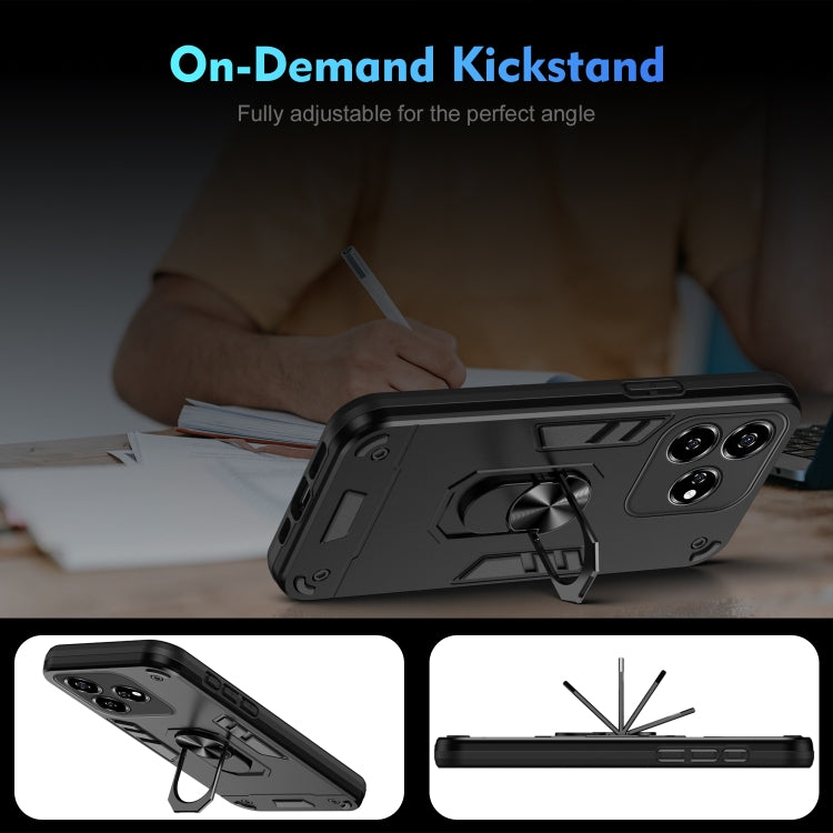 Shockproof Metal Ring Holder Phone Case, For ZTE Axon 60 4G, For ZTE Blade A54, For ZTE Blade A52