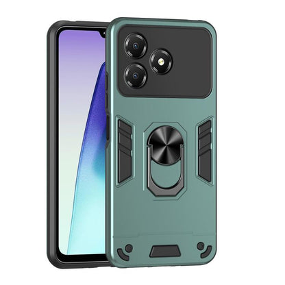Shockproof Metal Ring Holder Phone Case, For ZTE Blade A76 4G, For ZTE Blade A76 5G, For ZTE Blade A36 4G, For ZTE Blade A56 4G, For ZTE Blade V70 Vita, For ZTE Blade A75 4G, For ZTE Blade A35 / A55, For ZTE Axon 60 Lite