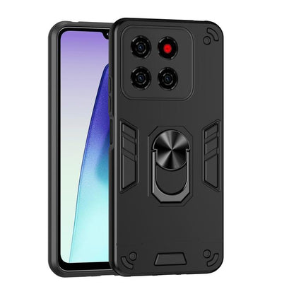 Shockproof Metal Ring Holder Phone Case, For ZTE Blade A76 4G, For ZTE Blade A76 5G, For ZTE Blade A36 4G, For ZTE Blade A56 4G, For ZTE Blade V70 Vita, For ZTE Blade A75 4G, For ZTE Blade A35 / A55, For ZTE Axon 60 Lite