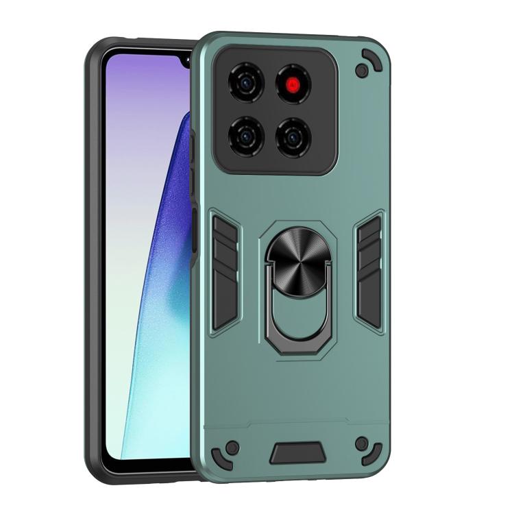 Shockproof Metal Ring Holder Phone Case, For ZTE Blade A76 4G, For ZTE Blade A76 5G, For ZTE Blade A36 4G, For ZTE Blade A56 4G, For ZTE Blade V70 Vita, For ZTE Blade A75 4G, For ZTE Blade A35 / A55, For ZTE Axon 60 Lite