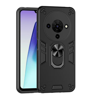 Shockproof Metal Ring Holder Phone Case, For ZTE Blade A76 4G, For ZTE Blade A76 5G, For ZTE Blade A36 4G, For ZTE Blade A56 4G, For ZTE Blade V70 Vita, For ZTE Blade A75 4G, For ZTE Blade A35 / A55, For ZTE Axon 60 Lite