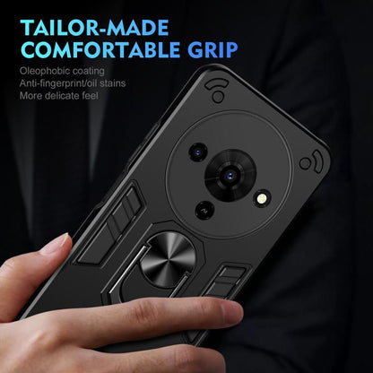 Shockproof Metal Ring Holder Phone Case, For ZTE Blade A76 4G, For ZTE Blade A76 5G, For ZTE Blade A36 4G, For ZTE Blade A56 4G, For ZTE Blade V70 Vita, For ZTE Blade A75 4G, For ZTE Blade A35 / A55, For ZTE Axon 60 Lite