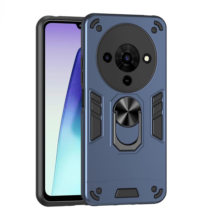 Shockproof Metal Ring Holder Phone Case, For ZTE Blade A76 4G, For ZTE Blade A76 5G, For ZTE Blade A36 4G, For ZTE Blade A56 4G, For ZTE Blade V70 Vita, For ZTE Blade A75 4G, For ZTE Blade A35 / A55, For ZTE Axon 60 Lite