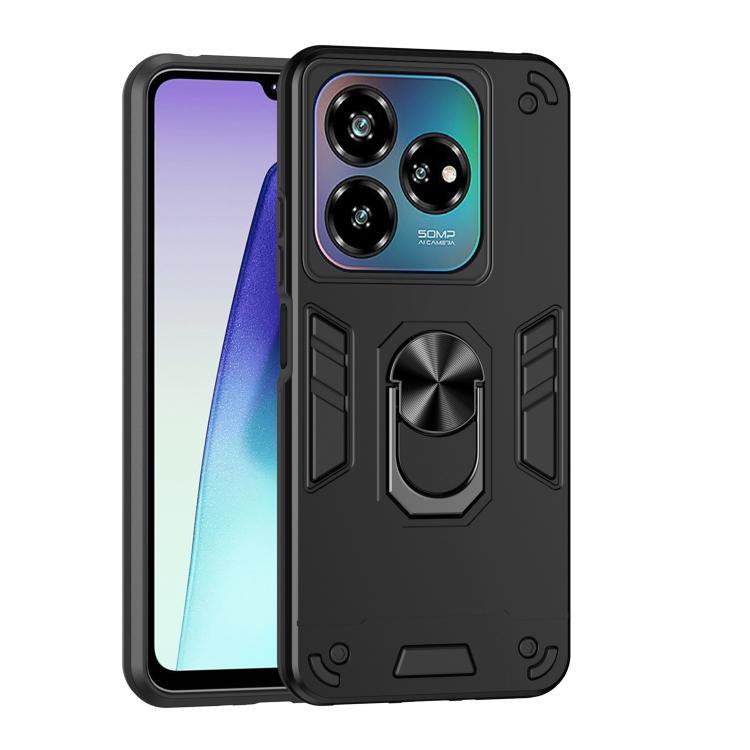 Shockproof Metal Ring Holder Phone Case, For ZTE Blade A76 4G, For ZTE Blade A76 5G, For ZTE Blade A36 4G, For ZTE Blade A56 4G, For ZTE Blade V70 Vita, For ZTE Blade A75 4G, For ZTE Blade A35 / A55, For ZTE Axon 60 Lite
