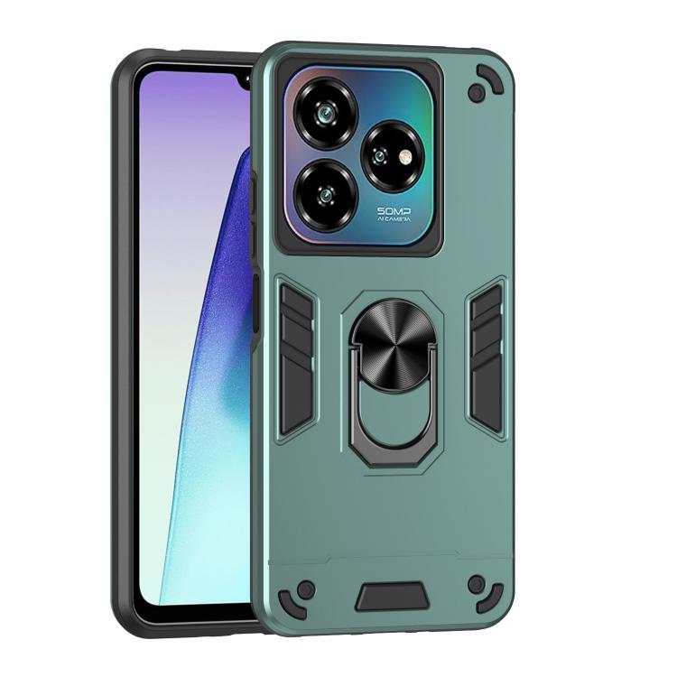 Shockproof Metal Ring Holder Phone Case, For ZTE Blade A76 4G, For ZTE Blade A76 5G, For ZTE Blade A36 4G, For ZTE Blade A56 4G, For ZTE Blade V70 Vita, For ZTE Blade A75 4G, For ZTE Blade A35 / A55, For ZTE Axon 60 Lite