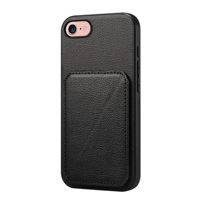 D04 Calf Texture Dual Card Slot Holder Phone Case, For iPhone 18 Pro / 17 Pro, For iPhone 18 Pro Max / 17 Pro Max, For iPhone 17, For iPhone 17 Air, For iPhone 7 / 8 / SE 2022, For iPhone 16 Pro Max