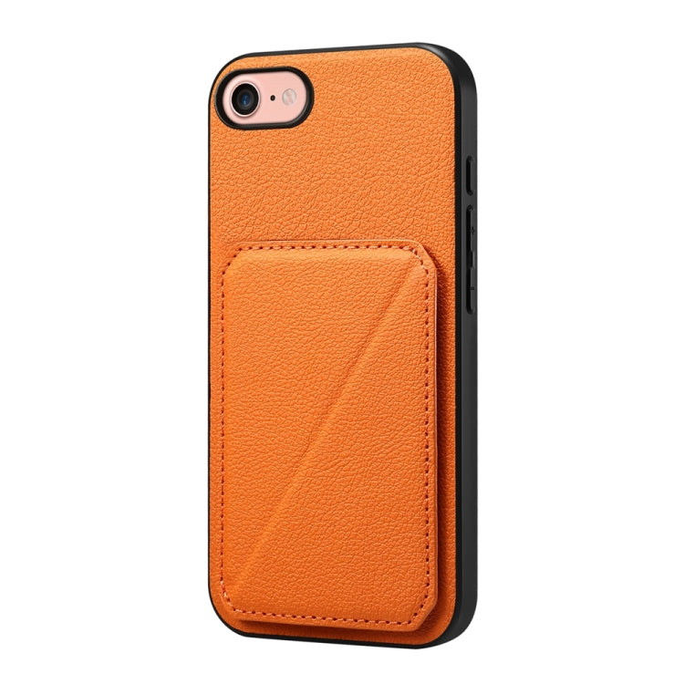 D04 Calf Texture Dual Card Slot Holder Phone Case, For iPhone 18 Pro / 17 Pro, For iPhone 18 Pro Max / 17 Pro Max, For iPhone 17, For iPhone 17 Air, For iPhone 7 / 8 / SE 2022, For iPhone 16 Pro Max