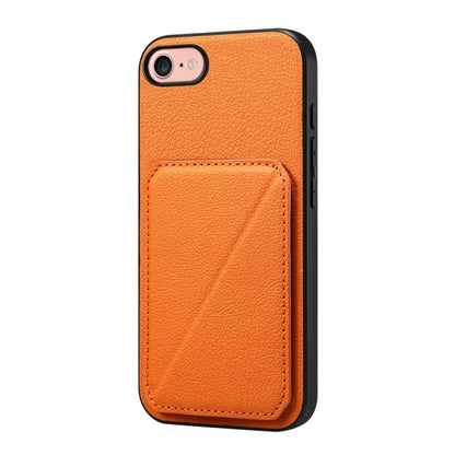 D04 Calf Texture Dual Card Slot Holder Phone Case, For iPhone 18 Pro / 17 Pro, For iPhone 18 Pro Max / 17 Pro Max, For iPhone 17, For iPhone 17 Air, For iPhone 7 / 8 / SE 2022, For iPhone 16 Pro Max