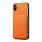 D04 Calf Texture Dual Card Slot Holder Phone Case, For iPhone 11, For iPhone 11 Pro, For iPhone X / XS, For iPhone XR, For iPhone XS Max, For iPhone 7 Plus / 8 Plus