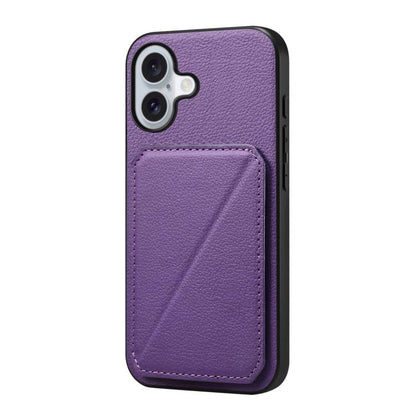 D04 Calf Texture Dual Card Slot Holder Phone Case, For iPhone 18 Pro / 17 Pro, For iPhone 18 Pro Max / 17 Pro Max, For iPhone 17, For iPhone 17 Air, For iPhone 7 / 8 / SE 2022, For iPhone 16 Pro Max