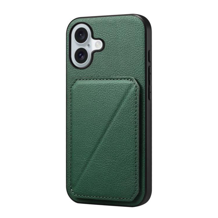 D04 Calf Texture Dual Card Slot Holder Phone Case, For iPhone 18 Pro / 17 Pro, For iPhone 18 Pro Max / 17 Pro Max, For iPhone 17, For iPhone 17 Air, For iPhone 7 / 8 / SE 2022, For iPhone 16 Pro Max