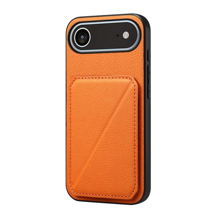D04 Calf Texture Dual Card Slot Holder Phone Case, For iPhone 18 Pro / 17 Pro, For iPhone 18 Pro Max / 17 Pro Max, For iPhone 17, For iPhone 17 Air, For iPhone 7 / 8 / SE 2022, For iPhone 16 Pro Max