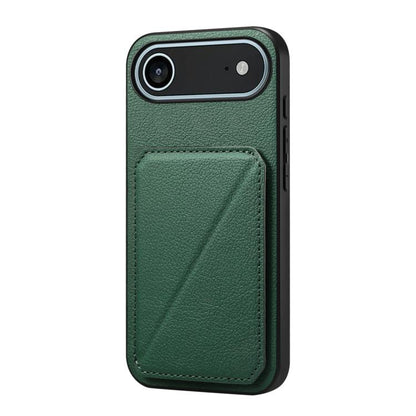 D04 Calf Texture Dual Card Slot Holder Phone Case, For iPhone 18 Pro / 17 Pro, For iPhone 18 Pro Max / 17 Pro Max, For iPhone 17, For iPhone 17 Air, For iPhone 7 / 8 / SE 2022, For iPhone 16 Pro Max