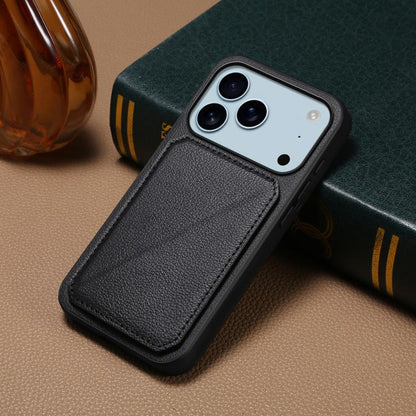 D04 Calf Texture Dual Card Slot Holder Phone Case, For iPhone 18 Pro / 17 Pro, For iPhone 18 Pro Max / 17 Pro Max, For iPhone 17, For iPhone 17 Air, For iPhone 7 / 8 / SE 2022, For iPhone 16 Pro Max