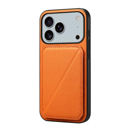 D04 Calf Texture Dual Card Slot Holder Phone Case, For iPhone 18 Pro / 17 Pro, For iPhone 18 Pro Max / 17 Pro Max, For iPhone 17, For iPhone 17 Air, For iPhone 7 / 8 / SE 2022, For iPhone 16 Pro Max