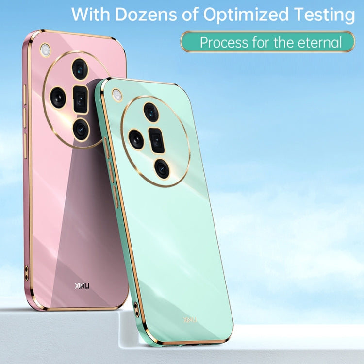 XINLI Straight Edge 6D Electroplate TPU Phone Case, For OPPO Find X7 5G