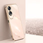 XINLI Straight Edge 6D Electroplate TPU Phone Case, For OPPO A3 Pro India, For OPPO A60 4G, For OPPO K12