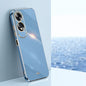 XINLI Straight Edge 6D Electroplate TPU Phone Case, For OPPO A3 Pro India, For OPPO A60 4G, For OPPO K12