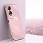 XINLI Straight Edge 6D Electroplate TPU Phone Case, For OPPO A3 Pro India, For OPPO A60 4G, For OPPO K12
