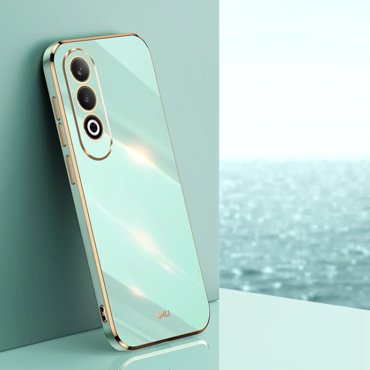 XINLI Straight Edge 6D Electroplate TPU Phone Case, For OPPO A3 Pro India, For OPPO A60 4G, For OPPO K12