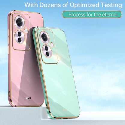 XINLI Straight Edge 6D Electroplate TPU Phone Case, For OPPO Reno11 F, For OPPO Find X7 5G