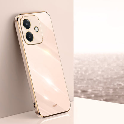 XINLI Straight Edge 6D Electroplate TPU Phone Case, For OPPO A5 Pro 5G Global, For OPPO Reno13 F 5G Global, For OPPO A3 5G India