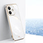XINLI Straight Edge 6D Electroplate TPU Phone Case, For OPPO A5 Pro 5G Global, For OPPO Reno13 F 5G Global, For OPPO A3 5G India
