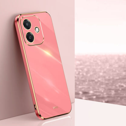 XINLI Straight Edge 6D Electroplate TPU Phone Case, For OPPO A5 Pro 5G Global, For OPPO Reno13 F 5G Global, For OPPO A3 5G India