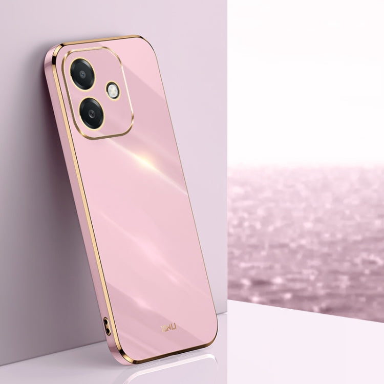 XINLI Straight Edge 6D Electroplate TPU Phone Case, For OPPO A5 Pro 5G Global, For OPPO Reno13 F 5G Global, For OPPO A3 5G India