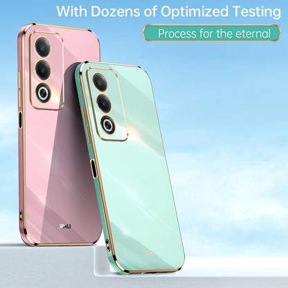 XINLI Straight Edge 6D Electroplate TPU Phone Case, For OPPO A3 Pro India, For OPPO A60 4G, For OPPO K12
