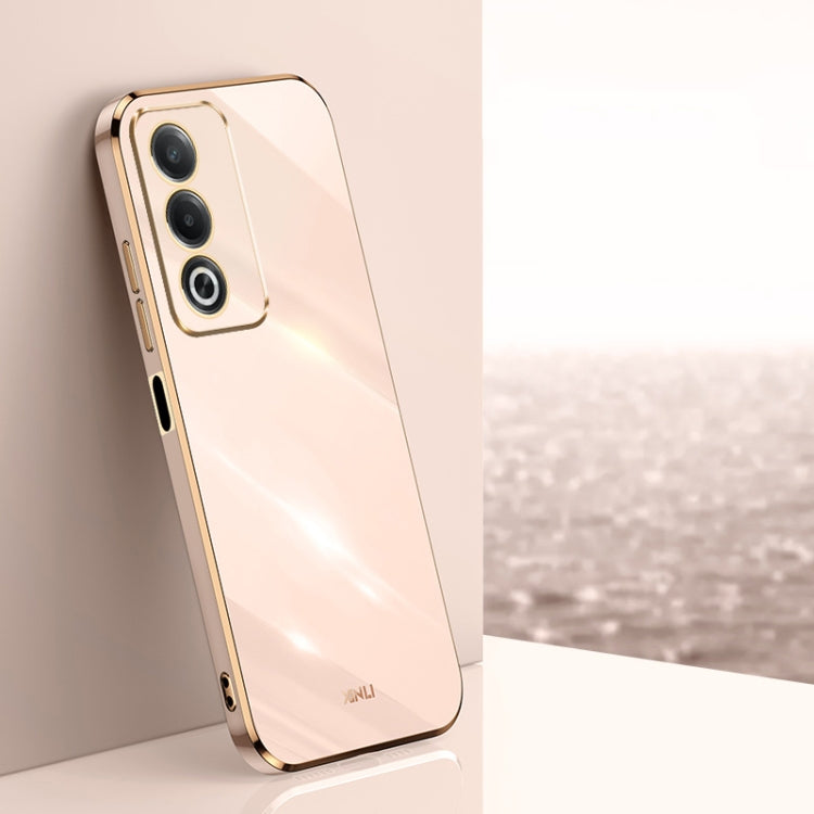 XINLI Straight Edge 6D Electroplate TPU Phone Case, For OPPO Reno13 F 5G Global, For OPPO A3 5G India, For OPPO A3 Pro India