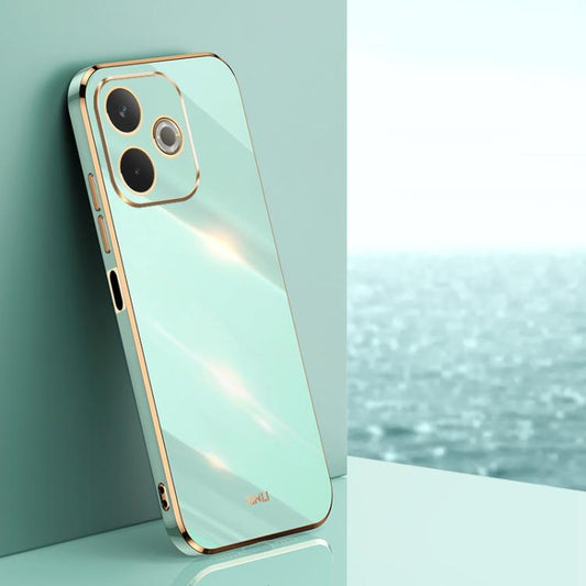 XINLI Straight Edge 6D Electroplate TPU Phone Case, For OPPO A5 Pro 5G Global, For OPPO Reno13 F 5G Global, For OPPO A3 5G India