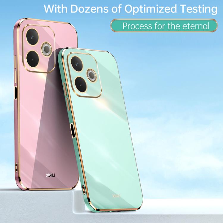 XINLI Straight Edge 6D Electroplate TPU Phone Case, For OPPO A5 Pro 5G Global, For OPPO Reno13 F 5G Global, For OPPO A3 5G India