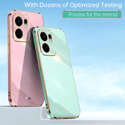 XINLI Straight Edge 6D Electroplate TPU Phone Case, For OPPO Reno13 F 5G Global, For OPPO A3 5G India, For OPPO A3 Pro India