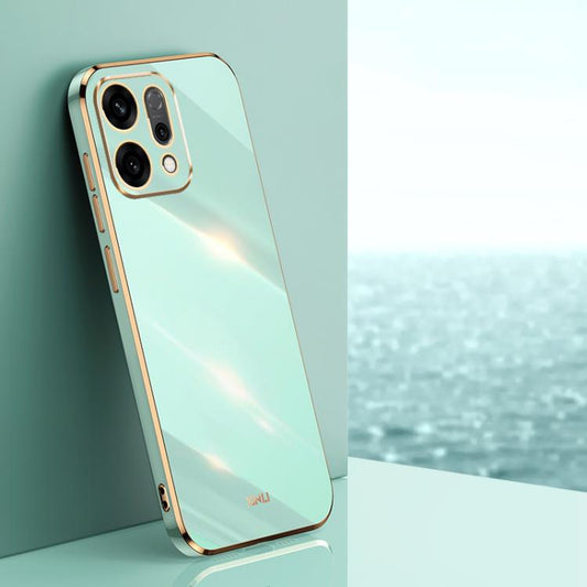 XINLI Straight Edge 6D Electroplate TPU Phone Case, For OPPO Reno14 5G Global, For OPPO Find X8 Ultra, For OPPO A5 Pro 5G Global