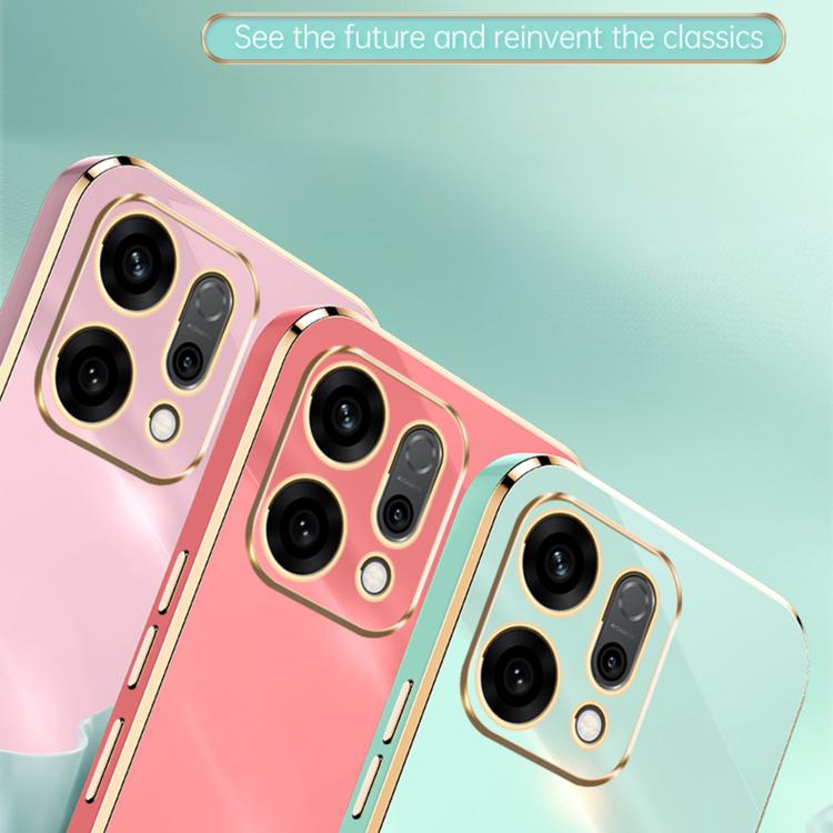XINLI Straight Edge 6D Electroplate TPU Phone Case, For OPPO Reno14 5G Global, For OPPO Find X8 Ultra, For OPPO A5 Pro 5G Global
