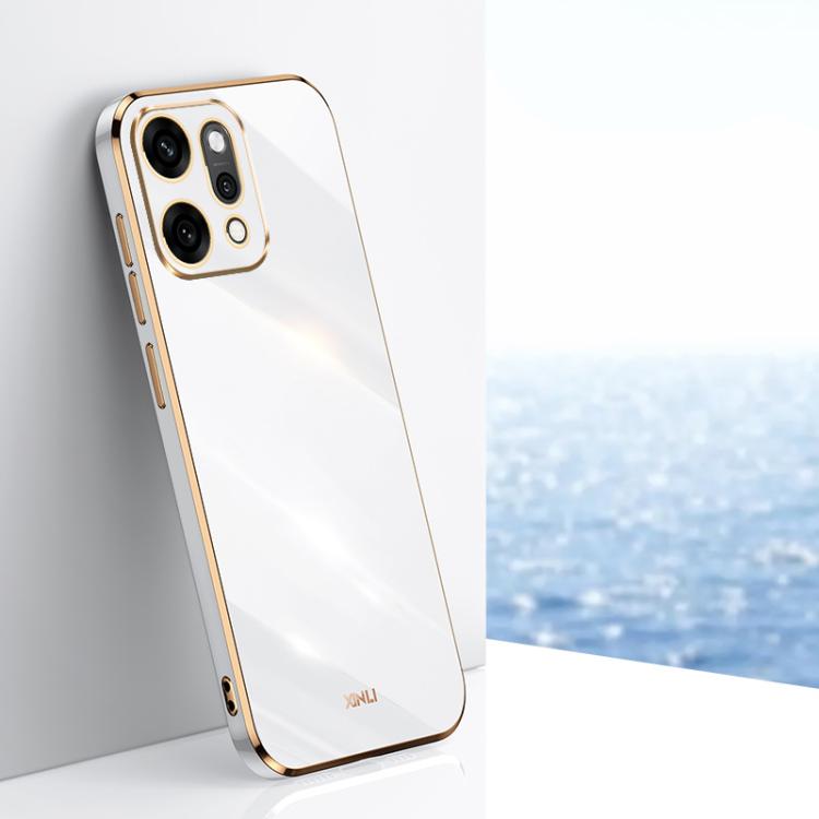 XINLI Straight Edge 6D Electroplate TPU Phone Case, For OPPO A5X 5G Global, For OPPO A5 4G / A5 5G Global, For OPPO Reno14 Pro 5G Global