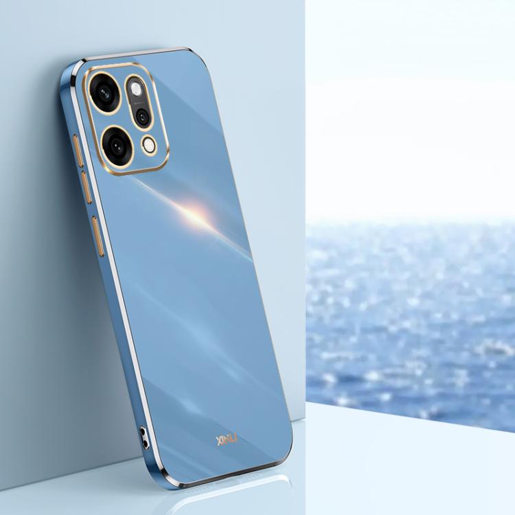XINLI Straight Edge 6D Electroplate TPU Phone Case, For OPPO A5X 5G Global, For OPPO A5 4G / A5 5G Global, For OPPO Reno14 Pro 5G Global