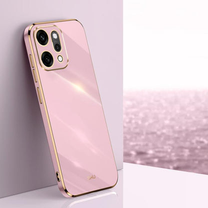 XINLI Straight Edge 6D Electroplate TPU Phone Case, For OPPO A5X 5G Global, For OPPO A5 4G / A5 5G Global, For OPPO Reno14 Pro 5G Global