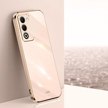 XINLI Straight Edge 6D Electroplate TPU Phone Case, For OPPO A5X 5G Global, For OPPO A5 4G / A5 5G Global, For OPPO Reno14 Pro 5G Global