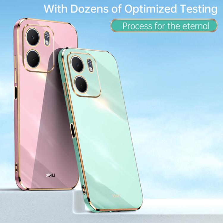XINLI Straight Edge 6D Electroplate TPU Phone Case, For OPPO A5X 5G Global, For OPPO A5 4G / A5 5G Global, For OPPO Reno14 Pro 5G Global