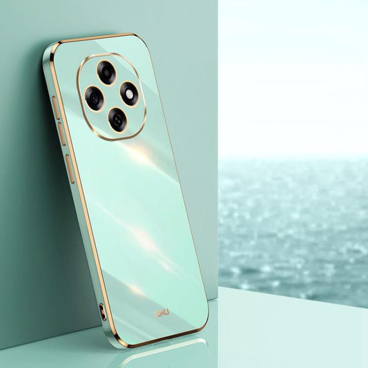 XINLI Straight Edge 6D Electroplate TPU Phone Case, For OPPO A6 Pro 5G Global, For OPPO F31 5G Global, For OPPO A6 GT 5G