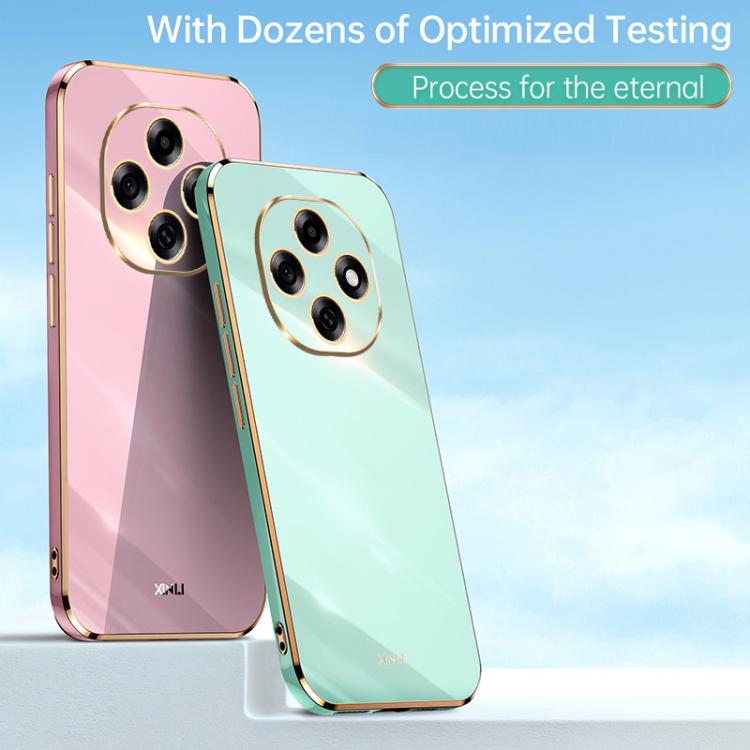 XINLI Straight Edge 6D Electroplate TPU Phone Case, For OPPO A6 Pro 5G Global, For OPPO F31 5G Global, For OPPO A6 GT 5G