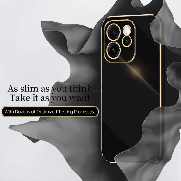 XINLI Straight Edge 6D Electroplate TPU Phone Case, For OPPO Reno15 F 5G Global, For OPPO A6x 4G / 5G Global, For OPPO Reno15 Pro 5G Global
