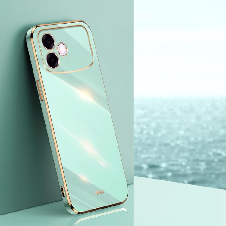 XINLI Straight Edge 6D Electroplate TPU Phone Case, For OPPO A6s Pro 4G, For OPPO Reno15 F 5G Global, For OPPO A6x 4G / 5G Global