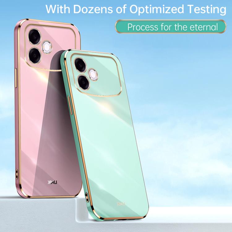 XINLI Straight Edge 6D Electroplate TPU Phone Case, For OPPO A6s Pro 4G, For OPPO Reno15 F 5G Global, For OPPO A6x 4G / 5G Global