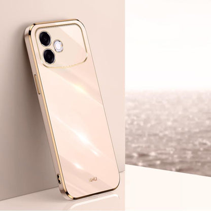 XINLI Straight Edge 6D Electroplate TPU Phone Case, For OPPO A6s Pro 4G, For OPPO Reno15 F 5G Global, For OPPO A6x 4G / 5G Global